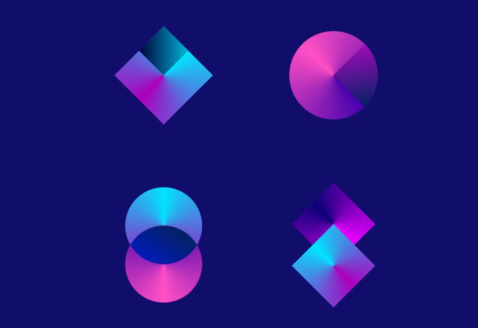 渐变式样logo设计趋势